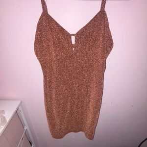 sparkly copper cocktail homecoming dress